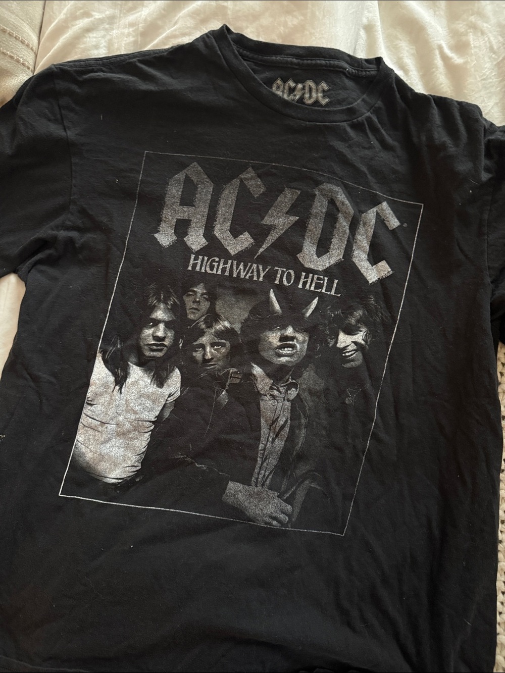AC/DC Black 'Highway to Hell' Band Graphic Tee
